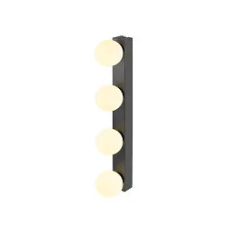LED Spiegelleuchte SUN MIRROR Wandleuchte, 18W, 2700/3000/4000K, 1400lm, IP44, schwarz