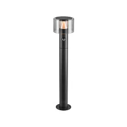 Outdoor LED-Stehleuchte TAHA II 70, IP54 IK02, Höhe 70cm, 10W 2200/2700K (CCT Switch) 450/500lm, schwarz, mit Sensor, schaltbar