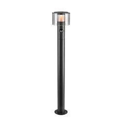 Outdoor LED-Stehleuchte TAHA II 90, IP54 IK02, Höhe 90cm, 10W 2200/2700K (CCT Switch) 450/500lm, schwarz, mit Sensor, schaltbar