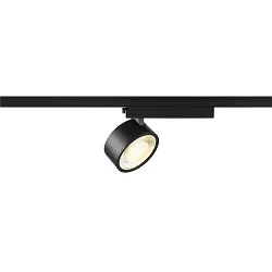 LED 1-Phasen Strahler KALU 2.0 PHASE, IP20, zylindrisch, CRi>90, UGR<19, dimmbar, kardanisch, 10W 4000K 1500lm 36°, schwarz