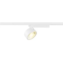 LED 1-Phasen Strahler KALU 2.0 PHASE, IP20, zylindrisch, CRi>90, UGR<19, dimmbar, kardanisch, 10W 4000K 1500lm 36°, weiß