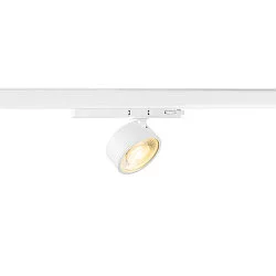 3-phase spot KALU 2.0 PHASE cylindrical, UGR < 19, cardanic swivelling IP20, white dimmable