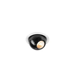 LED Deckeneinbauleuchte DYSKO, rund, 36°, 6,4W, 2700K, 750lm, IP20, dimmbar, weiß / schwarz