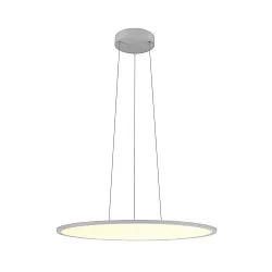 LED Pendelleuchte PANEL 60, rund, 90°, 29W, 3000/4000K, 3050lm, IP20, DALI dimmbar, grau
