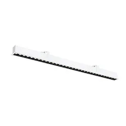LED Deckeneinbauleuchte GLENOS® PRO, 120cm, 75°, 30W, UGR19, IP20, IP20, dimmbar, 3000K, 3650lm, weiß / schwarz