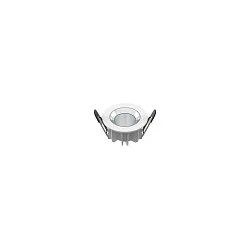 ceiling recessed luminaire DOWNLIGHT P 84 ON-OFF rigid, impact resistant, multipower, wired through IP54, white 