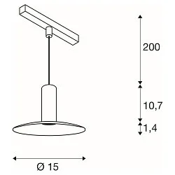 pendant luminaire LALU® SET ELYPSE IP20, black dimmable