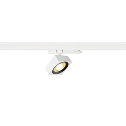 3-phase spot EURO CUBE 2 M PHASE flat, square, cardanic IP20, black, white dimmable
