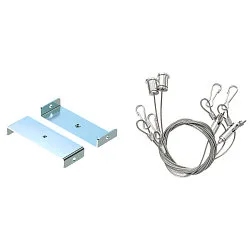 Zubehör für BATTEN FLAT P - Y-Seilabhängung, 2er-Set, 200cm, mechanisch, kürzbar, Edelstahl