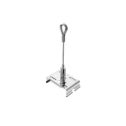 Abhängeset für Lichtbandsystem EASYLIGHT, Stahlseil mit Öse, 500cm, edelstahl