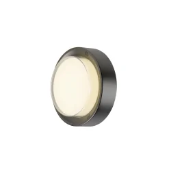 Outdoor LED Wandleuchte AINOS SLIDE WL SENSOR CCT rund, schwarz