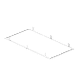 Einbaurahmen für LED PANEL P und PAVANNO, 120/60cm, weiß