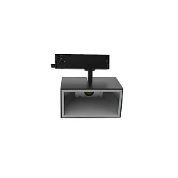 LED 3-Phasen Strahler TRACKSPOT P SQ, eckig, 24°, 12W, 3000K, 1873/6283lm, IP20, schwarz