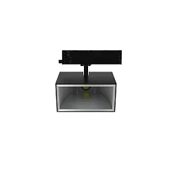 LED 3-Phasen Strahler TRACKSPOT P SQ, eckig, 36°, 12W, 3500K, 1968/6160lm, IP20, DALI dimmbar, schwarz