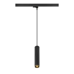 3-Phasen Pendelleuchte GRIP! L 3PH PD, GU10 QPAR51 / PAR16 (exkl.), schwarz / gold