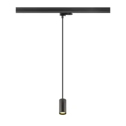 3-phase pendant luminaire PENDELLEUCHTE ENOLA 2.0 M 3PH PD SINGLE GU10 PAR11 1 flame, with lamp socket GU10 IP20, black