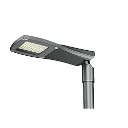 LED Mastleuchte STREET A MIDI, 120W, 18000lm, IP66, grau, Linse 710, 3000K