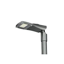 LED Mastleuchte STREET A MICRO, 35W, 5250lm, IP66, grau, Linse 906, 3000K