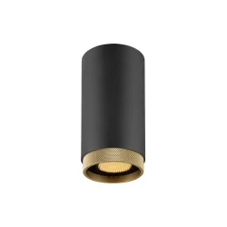 Aufbau-Downlight GRIP! L CL, GU10 QPAR51 / PAR16 (exkl.), schwarz / gold