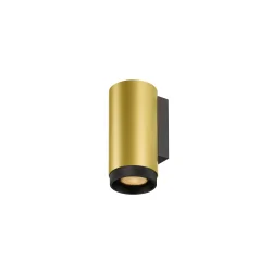 Wandleuchte GRIP! L WL UP OR DOWN, 1-flammig, GU10 QPAR51 / PAR16 (exkl.), gold / schwarz