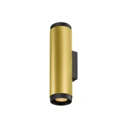 Wandleuchte GRIP! L WL UP/DOWN, 2-flammig, 2x GU10 QPAR51 / PAR16 (exkl.), gold / schwarz