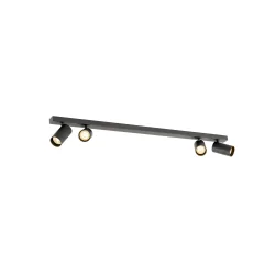 ceiling luminaire ENOLA 2.0 M CL QUAD. QPAR51 LONG 4 flames, long, with lamp socket GU10 IP20, black