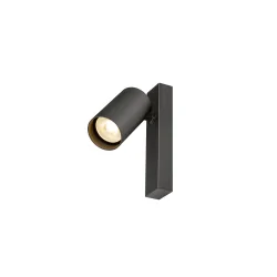 Wand- und Leseleuchte ENOLA 2.0 M CW SINGLE QPAR51, GU10 (exkl.) Basis eckig, schwarz