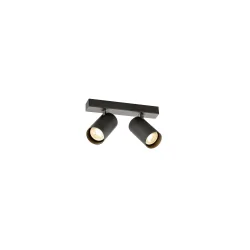 ceiling luminaire ENOLA 2.0 M CL DOUBLE GU10 QPAR51 2 flames, symmetrical, with lamp socket GU10 IP20, black