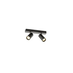 ceiling luminaire ENOLA 2.0 S CL DOUBLE PAR11 2 flames, symmetrical, with lamp socket GU10 IP20, black