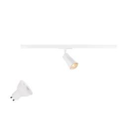1-Phasen Strahler PURI 2.0 CONE 1PH SET QPAR51, Set inkl. Leuchtmittel, GU10, LED PAR16, 6W 2700K 450lm 38°, CRi>90, dimmbar