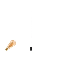 3-phase pendant luminaire FITU PD 3PH SET set of 1, with adapter, with lamp socket E27 IP20, black dimmable