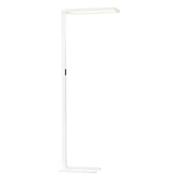 LED Office-Stehleuchte WORKLIGHT 2.0 FL, Up/Down, 79W 4000K 140°/80°, UGR13, Touch-Dimmer, eckiger Fuß in U-Form, grau