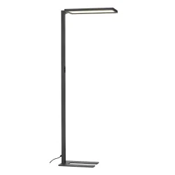 LED Office-Stehleuchte WORKLIGHT 2.0 FL, Up/Down, 79W 4000K 140°/80°, UGR13, Touch-Dimmer, eckiger Fuß in U-Form, schwarz