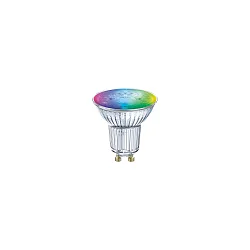 LED Smart Leuchtmittel PAR16, 100°, GU10, 4,9W, RGBW, 300lm, Zigbee, Apple, Google, Alexa, IP20, klar