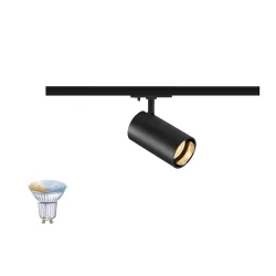 1-Phasen Schienenstrahler ASTO TUBE SMART SET 1PH GU10 TW, Set inkl. Zigbee Leuchtmittel (2x 4.7W TunableWhite 350lm 45°)