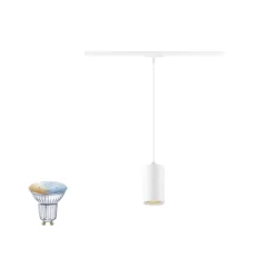 1-Phasen Pendelleuchte ASTO TUBE SMART SET 1PH PD GU10 TW, Set inkl. Zigbee Leuchtmittel (2x 4.7W TunableWhite 350lm 45°)