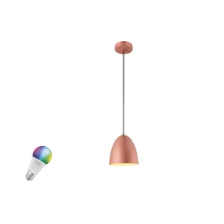 Pendelleuchte PARA CONE 20 SMART SET E27 RGBW, kupfer matt / innen weiß