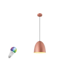 Pendelleuchte PARA CONE 30 SMART SET E27 RGBW, kupfer matt / innen weiß