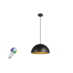 Pendelleuchte FORCHINI M 40 SMART SET PD E27 RGBW, Set inkl. Leuchtmittel, 10W RGB + 2700-6500K 806lm 200°, Zigbee dimmbar