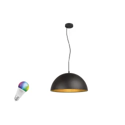 Pendelleuchte FORCHINI M 50 SMART SET PD E27 RGBW, Set inkl. Leuchtmittel, 10W RGB + 2700-6500K 806lm 200°, Zigbee dimmbar