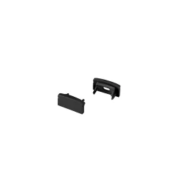 ENDKAPPEN LEDSTRIP AUFBAU FLACH S, schwarz