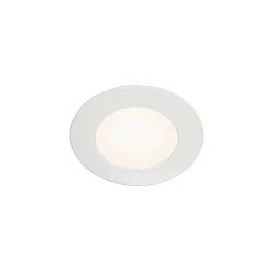 LED Einbau-Downlight DL 126 für Möbel, IP20, Ø 6.5cm, 12V DC SELV, ohne BG, 2.8W 3000K 170m 90°, weiß