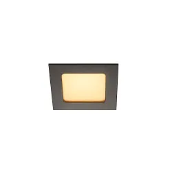 LED Einbauleuchte FRAME BASIC LED SET Downlight, 9,4W, SMD LED, 3000K, 90°, inkl. Treiber, Clipfedern, schwarz
