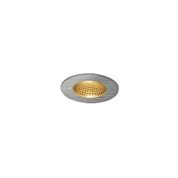Outdoor LED Einbau-Downlight PATTA-I ROUND, IP65, 11W 3000K 910lm 38°, dimmbar, inkl. Treiber, Alu gebürstet