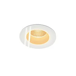 Outdoor LED Einbau-Downlight PATTA-F ROUND, rückversetzt, IP65 IK02, dimmbar, inkl. Treiber, 12W 3000K 860lm 38°, weiß
