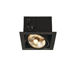 Deckeneinbaustrahler KADUX 1 ES111 Downlight, GU10, 230V, schwarz