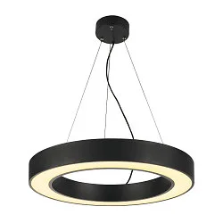 LED Pendelleuchte MEDO RING 60, 33W 3000K 2200lm 105°, dimmbar 1-10V, schwarz