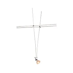 WIRE LUMINAIRE, for TENSEO low-voltage wire system, QR-C51, chrome
