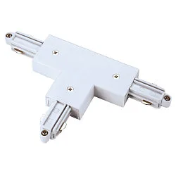 T-Verbinder für 1-Phasen HV-Stromschiene, Aufbauversion, Erde links, Weiß