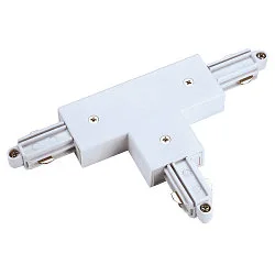 T-Verbinder für 1-Phasen HV-Stromschiene, Aufbauversion, Erde rechts, Weiß